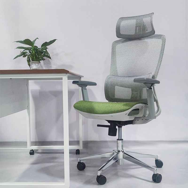 Modern Desk Chair Mesh Pillow Included Chair High-Back Chair with Wheels