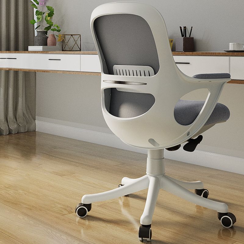 Fixed Arms Tilt Mechanism Office Chair Contemporary Mid-Back Arm Chair