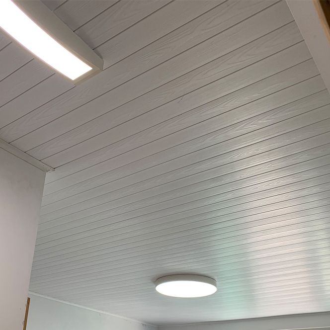 Wood Wall Ceiling Fireproof Water Resistant Textured Shiplap Wall Ceiling