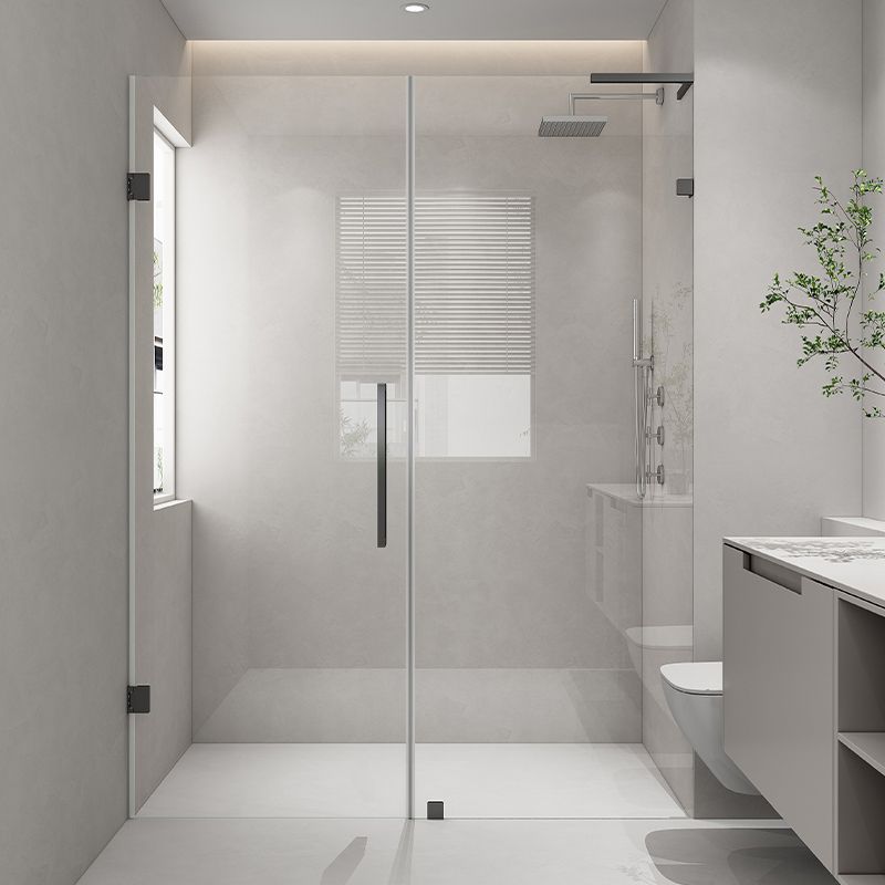 Extremely Narrow Frameless One-line Tempered Glass Shower Door