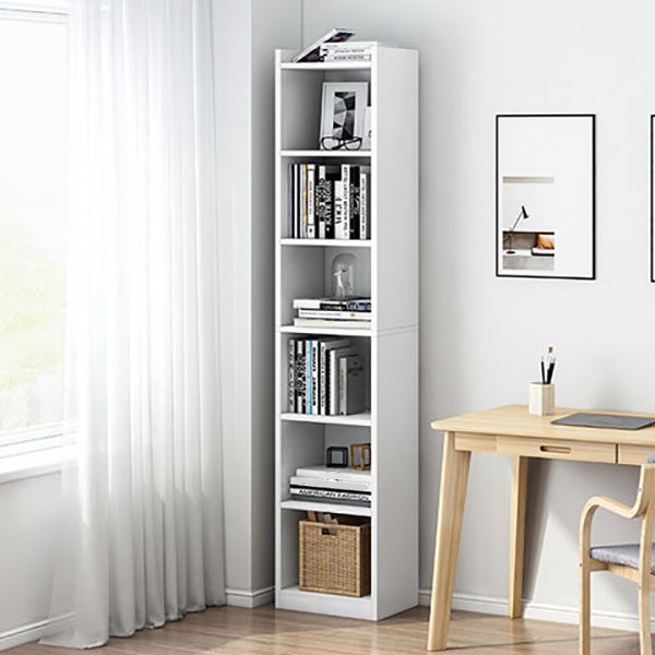 Modern Style Standard Bookcase Engineered Wood Closed Back Bookshelf