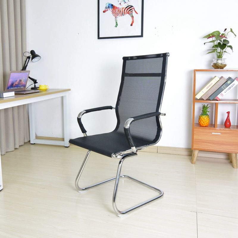 Modern Arms Included Office Chair No Distressing Chrome Frame Chair