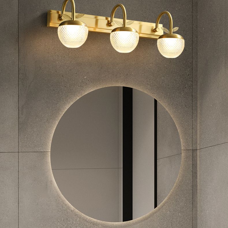 Global Vanity Wall Light Fixtures Modern Minimalist Style Vanity Lights with Acrylic Shade