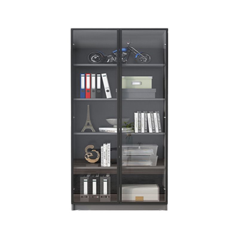 Wood Display Storage Cabinet Modern Multi-shelf for Living Room