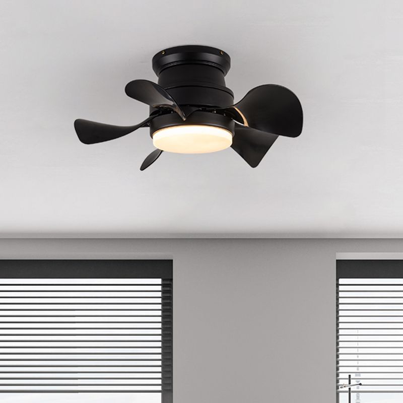 1 Light Ceiling Fan Lighting Modern Style Metal Ceiling Fan Lighting for Bedroom