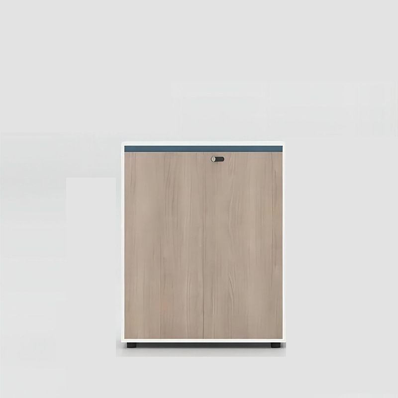 Modern File Cabinet Vertical Wood Color Block File Cabinet with Lock for Home or Office