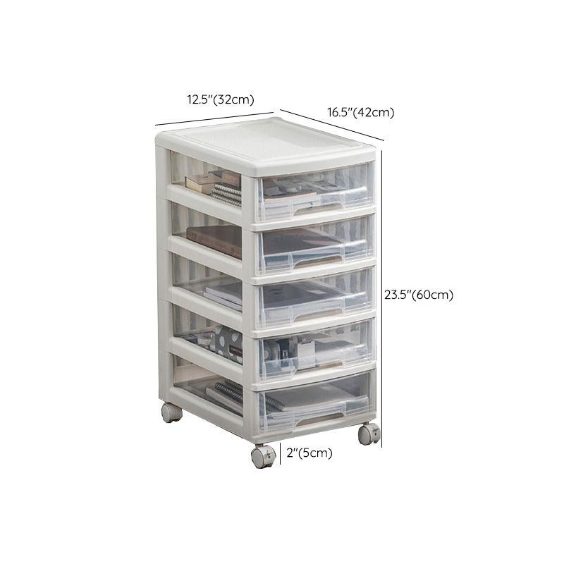 Transparent File Cabinet Modern Plastic Drawers Filing Cabinet