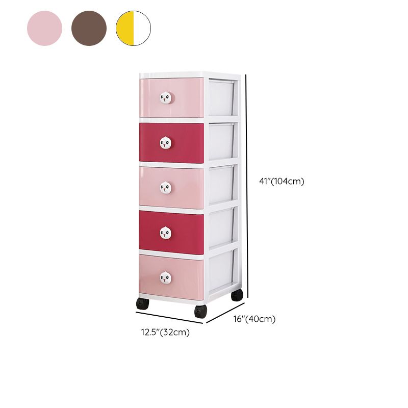 Ultra Modern Vertical Kids Dressers Plastic Nursery Dresser with Drawers for Home