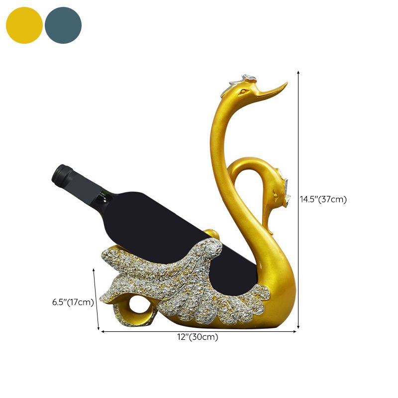 Glam Tabletop Wine Bottle Holder Resin Wine Bottle Rack for Room