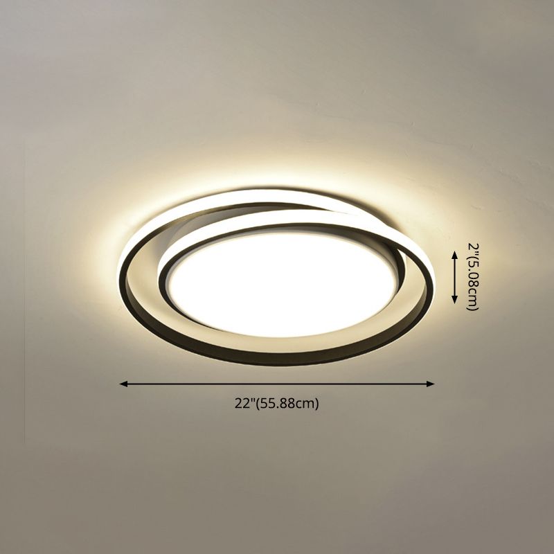 Moderne stijl Twisted Line Flush Mount Lighting voor woonkamer slaapkamer