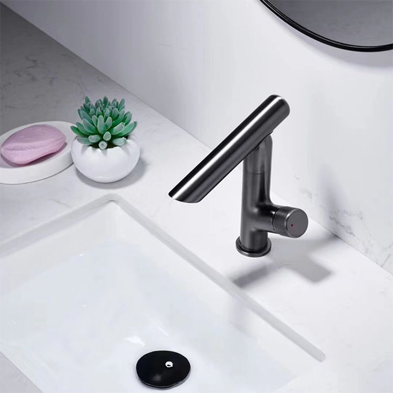 Glam Vessel Sink Faucet Brass Knob Handle Swivel Spout Bathroom Faucet