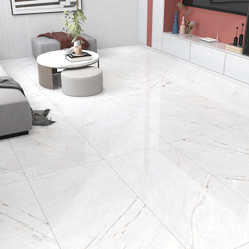 Mirrored Singular Tile Marble Rectangular Modern Floor and Wall Tile