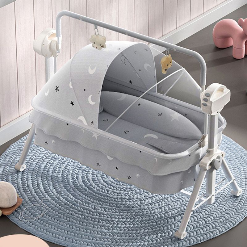 Modern Rocking Crib Cradle with Seat Belt Electric Crib Cradle for Newborn