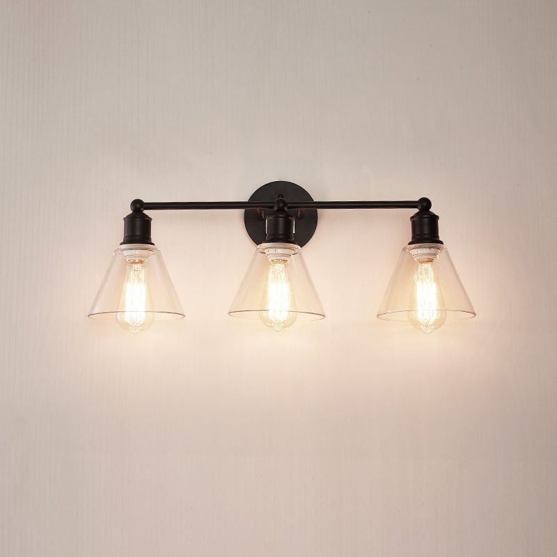 Industrial Wall Sconce Beside Light Multi-light Retro Glass Light Indoor Bedroom Hotel Light