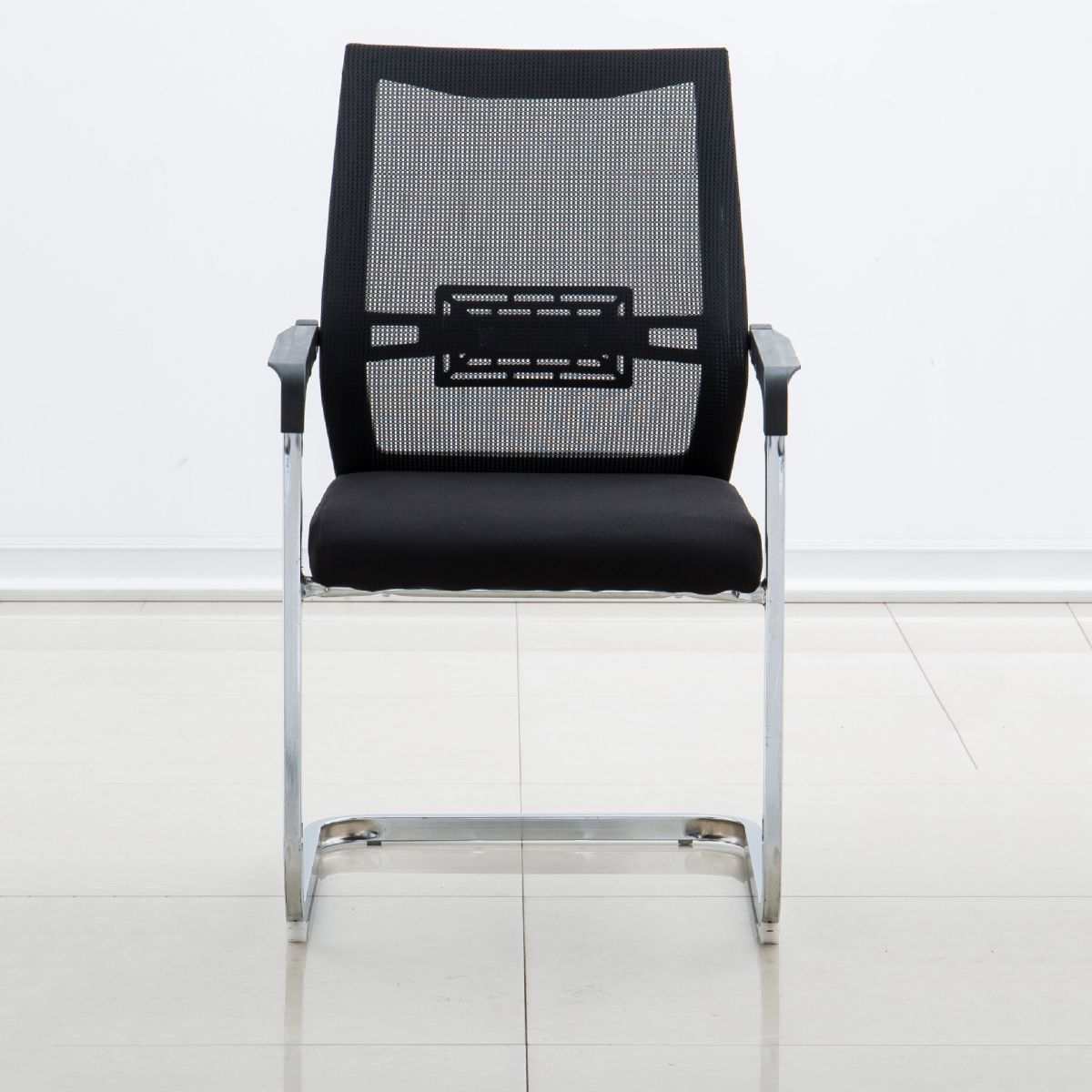 Contemporary Arm Chair Breathable AirGrid Upholstered Black Chair