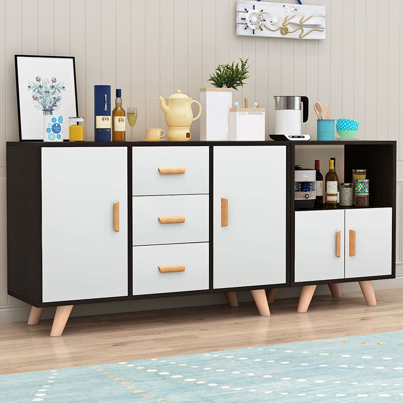 Modern Style Sideboard with Wooden Drawers and Storage Side Board for Dining Room