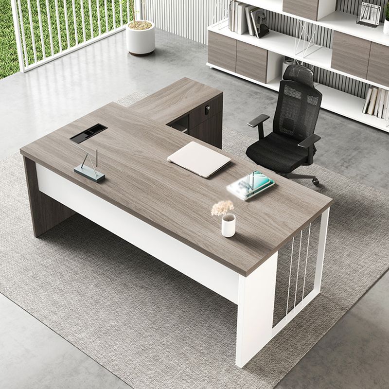 Rectangular and L-Shape Computer Desk Contemporary Manufactured Wood Desktop Desk