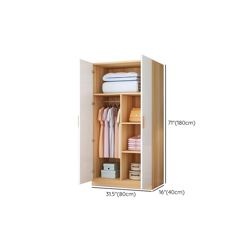 Contemporary Style Wardrobe Armoire Wood Wardrobe Closet With Doors