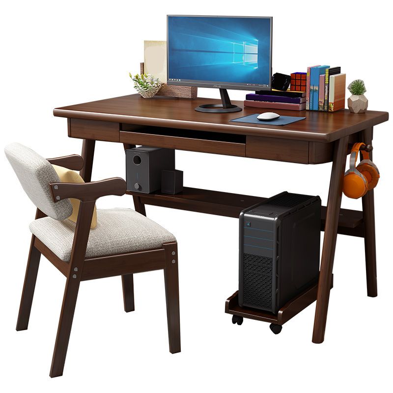 30" H Rectangular Computer Desk Modern Office Desk in Matte Finish