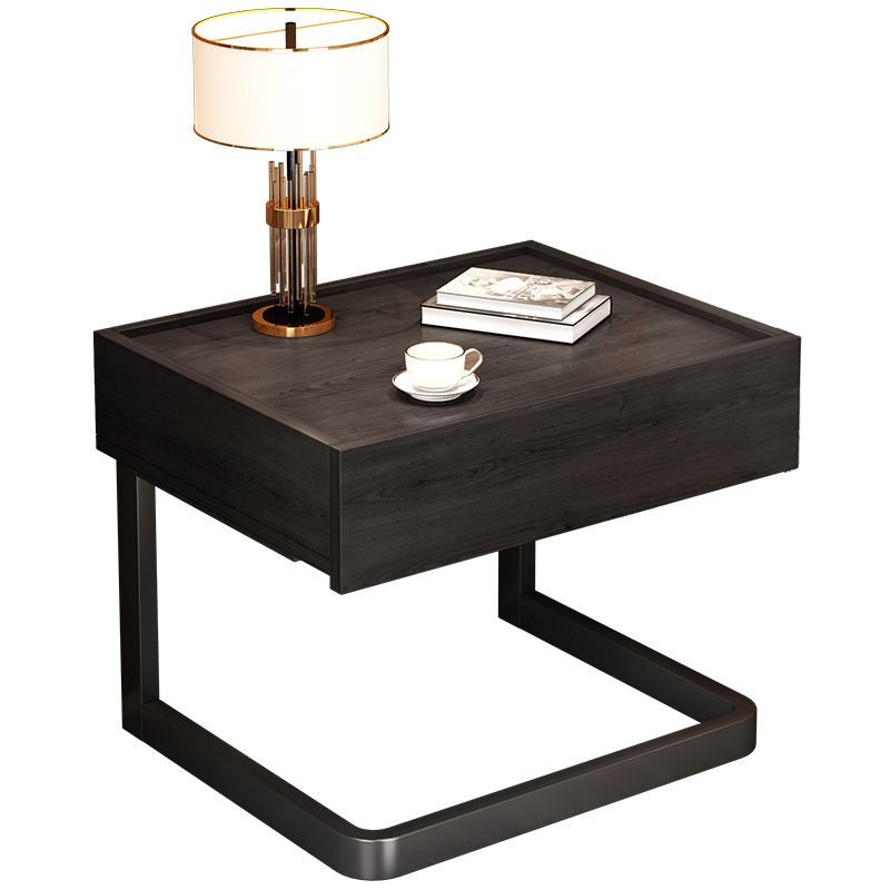 Glam 1 Drawer Bed Nightstand Drawer Storage Accent Table Nightstand Legs Included