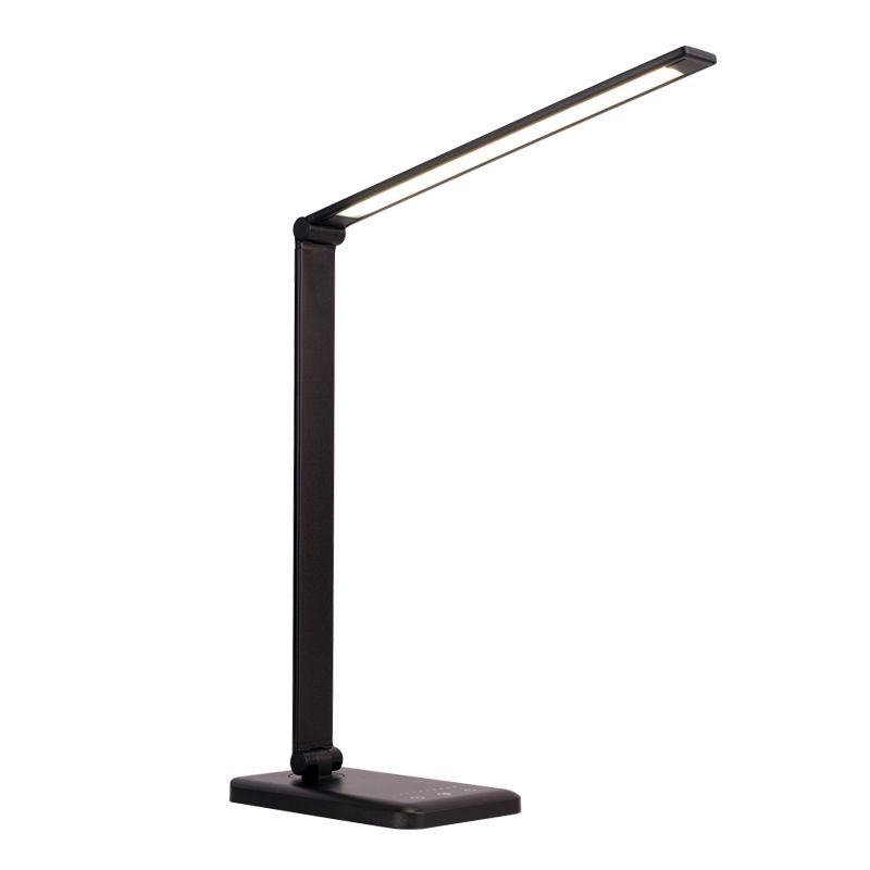 USB LED Table Lamp with Touch Control, Task Metal Folding Table Light for Bedroom