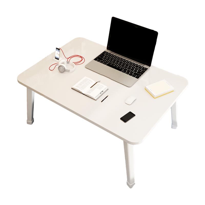 Modern Metal Office Desk White Rectangular Writing Desk for Home