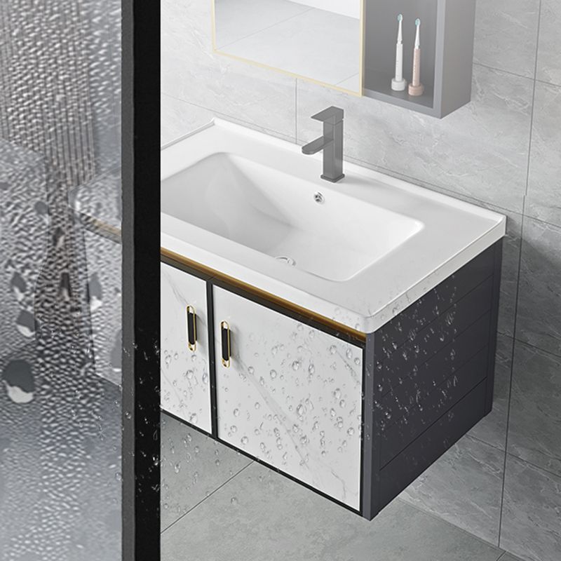 Modern Style Bath Vanity Dirt Resistant Wall Mount Bath Vanity with Faucet