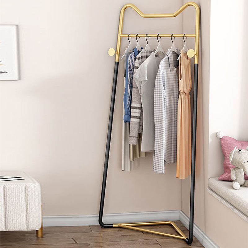 Modern Style Solid Color Coat Rack Metal Frame Coat Hanger for Bedroom