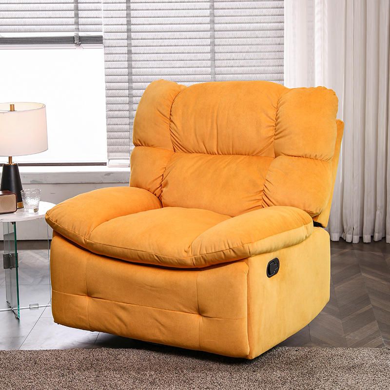 Solid Color Standard Recliner Metal Frame Upholstered Recliner Chair