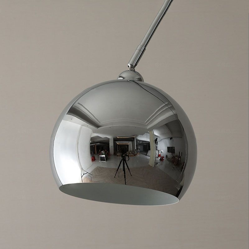 Metal Round Shape Floor Lamp Modern Style 1 Light Floor Lamp Fixture