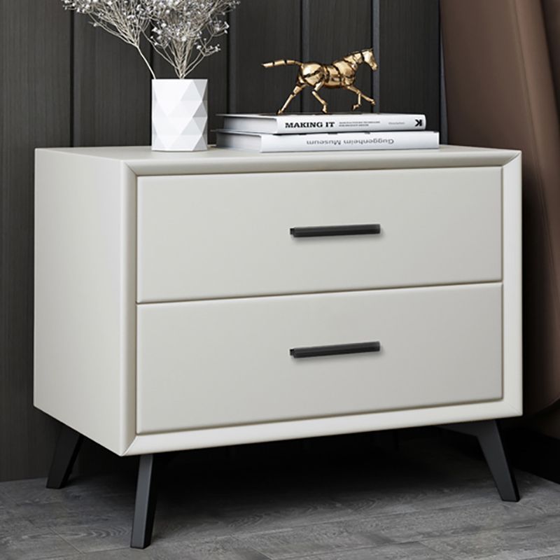 Modern Bedside Cabinet Solid Wood Night Table with 2 Drawers