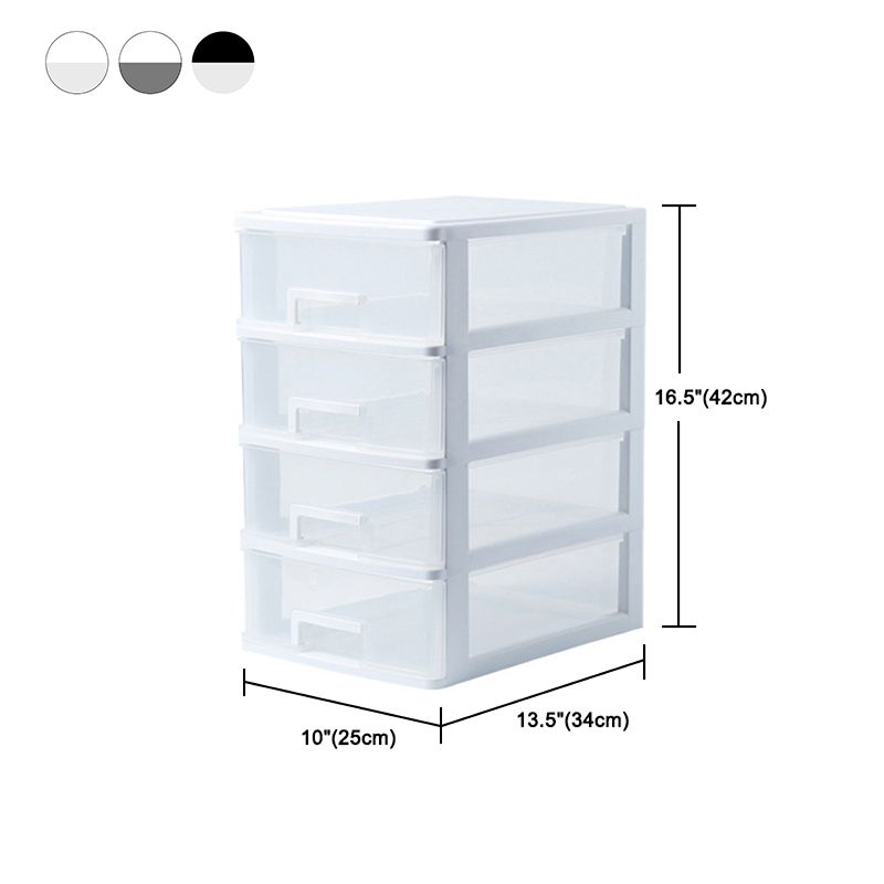 Drawers File Cabinet Vertical Home or Office Transparent Plastic File Cabinet