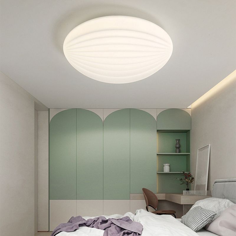 Modern White Ceiling Light LED Flush Mount Lighting for Dining Room