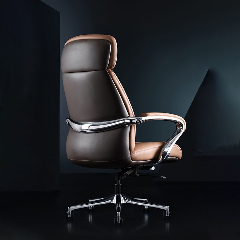 Contemporary Swivel Managers Chair Padded Arms Executive Chair for Office