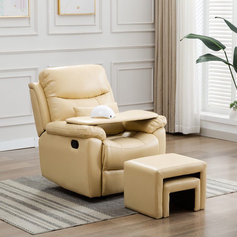 Swivel Rocker Recliner Extended Footrest Recliner Chair with Ottoman