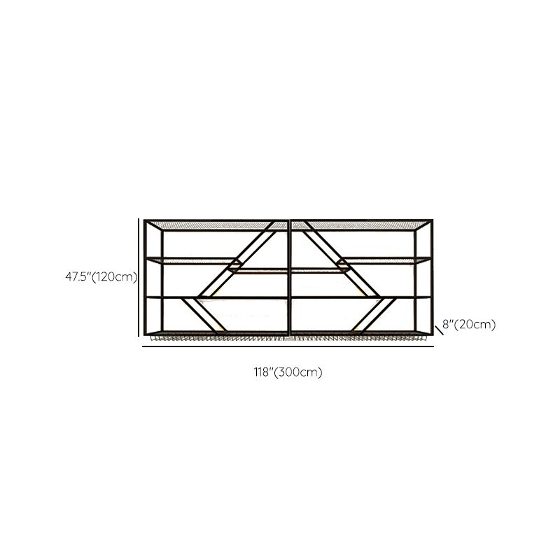 Modern Simple Wine Rack Iron Shelf Wall Mounted Wine Rack for Bar