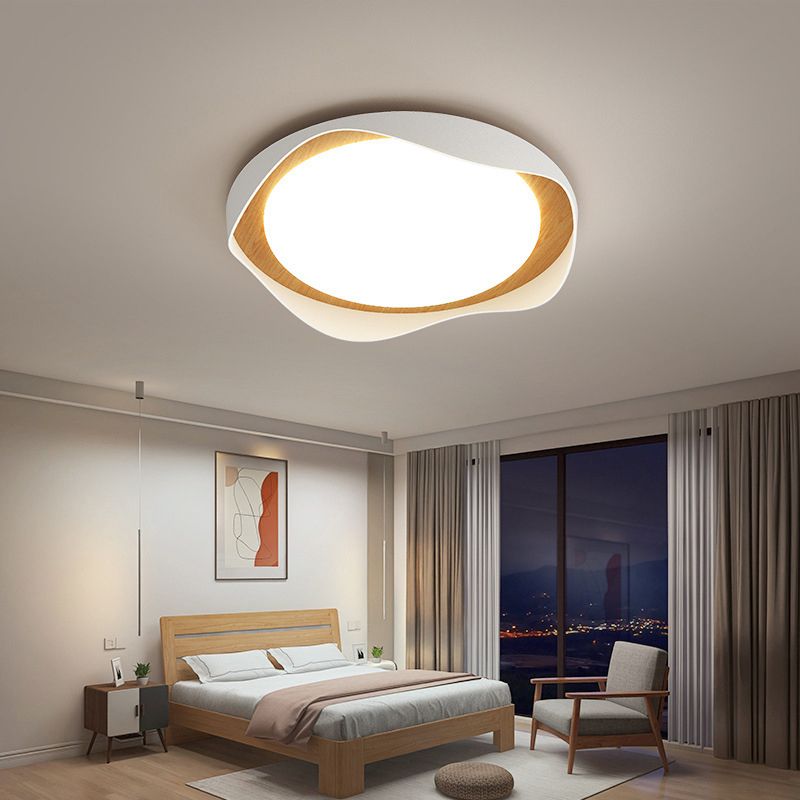 Modern LED Ceiling Light White Flush Mount Lighting for Foyer Hallway