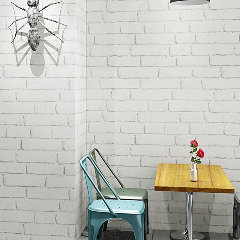 Multiple Colors Brick Effect Wallpaper Roll Self-Adhesive Wall Decor for Bedroom