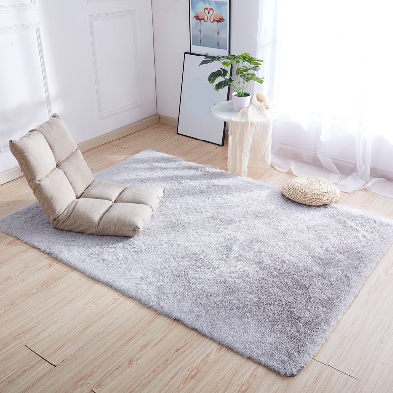 Casual Decoration Rug Multicolored Solid Color Indoor Rug Polyster Non-Slip Backing Easy Care Area Carpet