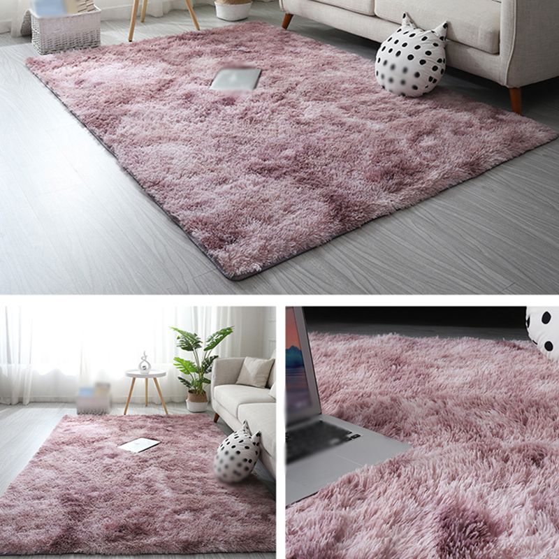 Tapis de tapis minimaliste Dye Dye Imprimer un tapis shag de support de support non glissant moderne pour le salon