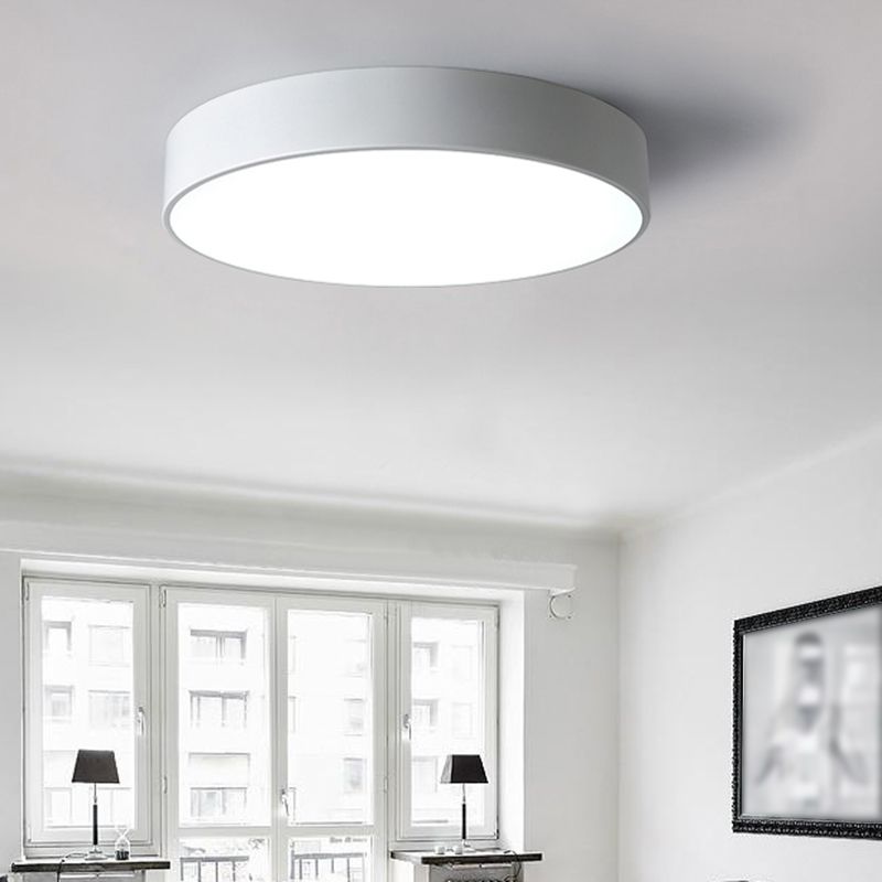 Modern Simple Style Flush Mount Ceiling Lamp Circle Flush Light for Living Room