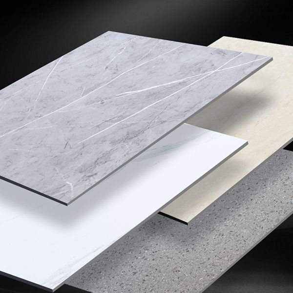 Peel and Stick Vinyl Flooring 23.6"x23.6" x2mm Marble Look PVC Flooring