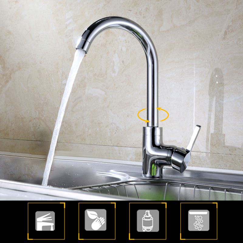 Modern Kitchen Faucet Zinc with Handles and Supply Lines Bar Prep Kitchen Faucet