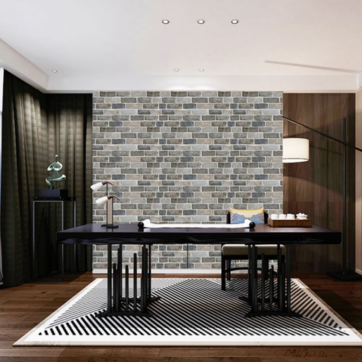 3D Backsplash Panels Contemporary PVC Backsplash Panels with Waterproof