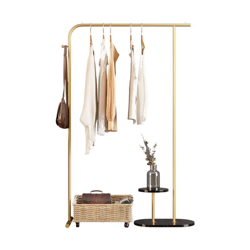 Simplicity Metal Hall Tree Free Standing Coat Rack With Coat Hook