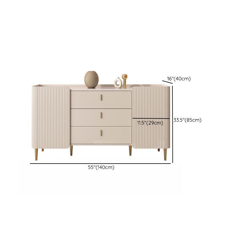 Contemporary Sideboard Stone Sideboard Cabinet with Doors for Kitchen