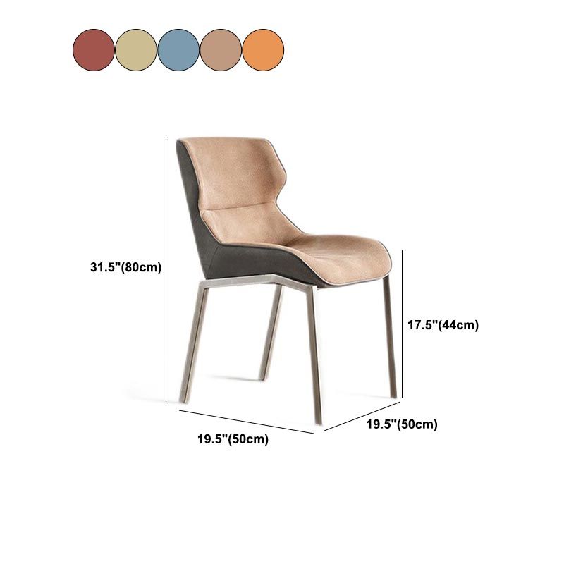 Modern Dining Fabric Side Chair Upholstered Wingback Side Chair