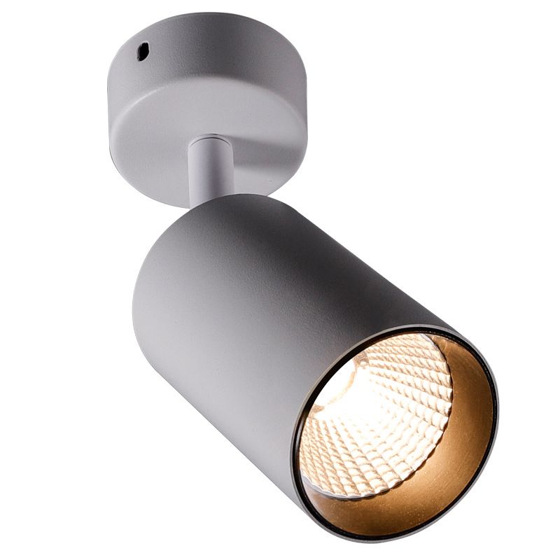 Nordic LED Flush Lamp Cylindrical Staircase Ceiling Downlight with Aluminum Shade