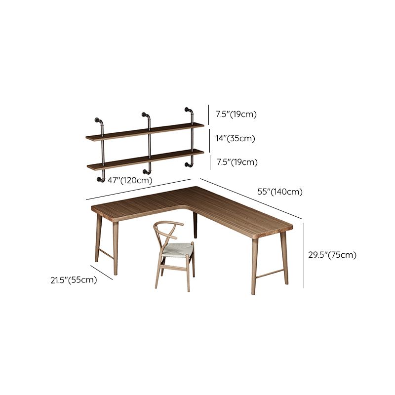 Contemporary Style Wood Office Desk Rectangular Shape Task Desk with Leg