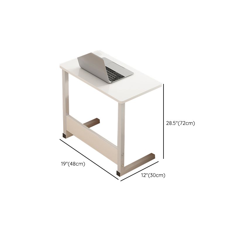 Art Desk with Casters Adjustable Lap Desk Wood and Metal Desk